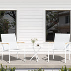 Vongrasig Patio Furniture 2 Pieces Outdoor Texilene Chair Sets