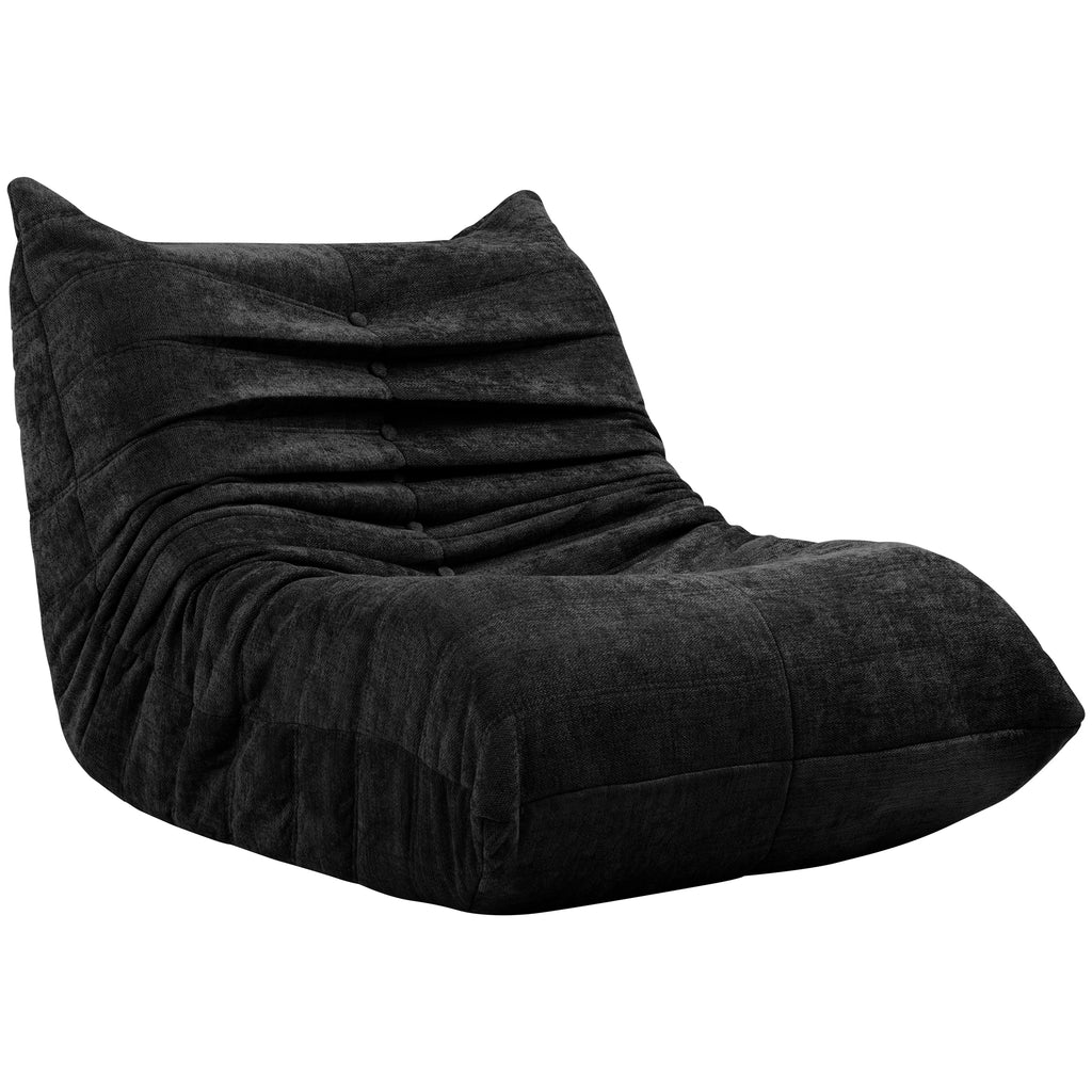 Vongrasig Bean Bag Chair for Adults, Line Fabric Lazy Sofa Couch, Memory Foam Filled Bean Bag Lounge Chair Perfect for Living Room, Bedroom and Office
